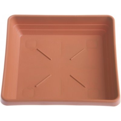 Plastia miska čtyřhranná Lotos 18 x 18 cm terakota – Zboží Dáma