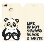 Pouzdro Mobiwear parádní flip Xiaomi Redmi 4X - M041S Panda - life is not always black and white – Zbozi.Blesk.cz