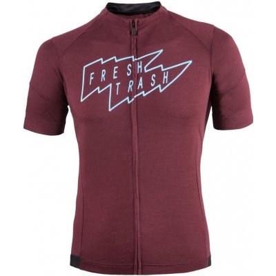 Fresh Trash Men´s Lite Merino Jersey merlot red – Zboží Mobilmania