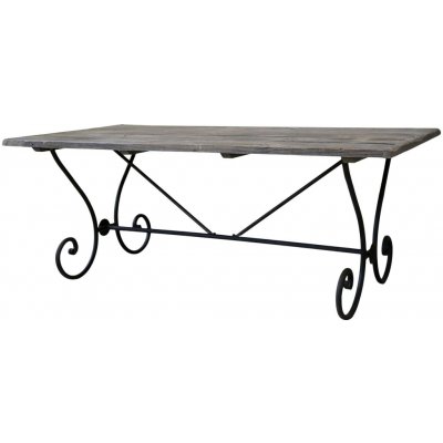 Chic Antique Starý francouzský ze dřeva a kovu Marseille 200*100*77 cm – Hledejceny.cz