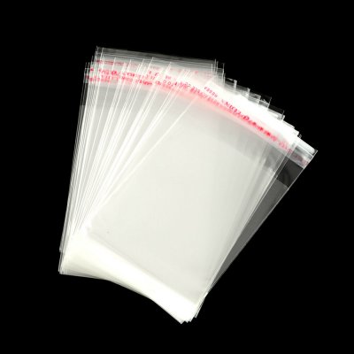 Celofánové sáčky s lepící klopou - transparentní - 14 x 10 cm - 100 ks – Zbozi.Blesk.cz