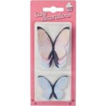 Dekorace z jedlého papíru Motýlci pasteloví (8 ks) dortis – Zboží Dáma