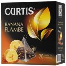 Curtis černý čaj Banana Flambe pyramidové sáčky 20 x 1,8 g