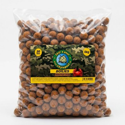 Chyť a pusť Boilies 20 mm 5 kg Monster crab – Zboží Dáma