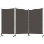 VidaXl 3dílná přepážka do místnosti antracit 260 x 180 cm – Sleviste.cz