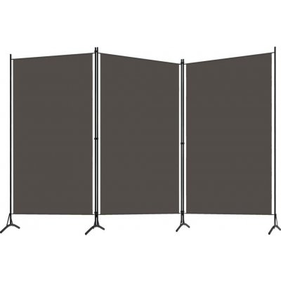 VidaXl 3dílná přepážka do místnosti antracit 260 x 180 cm – Sleviste.cz