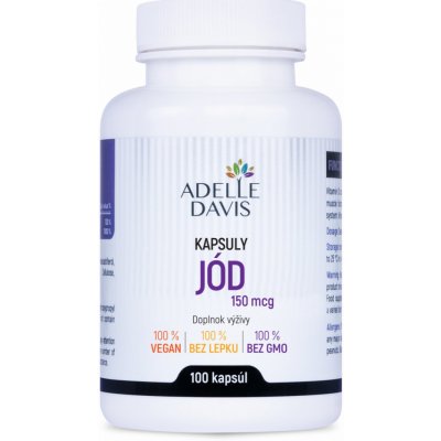 Adelle Davis Jód 150 mcg 100 kapslí – Hledejceny.cz