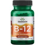 Swanson Vitamin B-12 Cyanocobalamin 500 mcg 100 kapslí – Hledejceny.cz