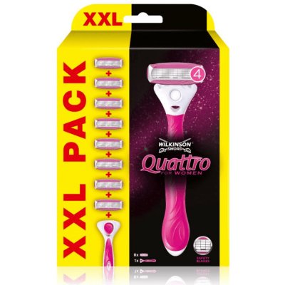 Wilkinson Sword Quattro for Women Blades XXL Pack – Hledejceny.cz