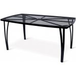Noela Lana steel ZWMT-24 Zahradní stůl, 150 x 90 cm, ocel, černý – Hledejceny.cz