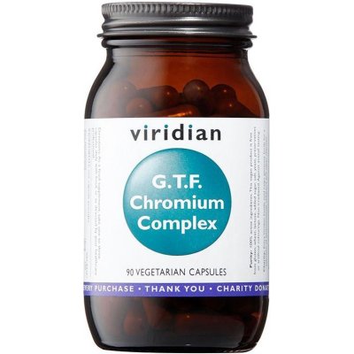 Viridian Nutrition G.T.F. Chromium Complex podpora normální funkce oběhového systému 90 ks