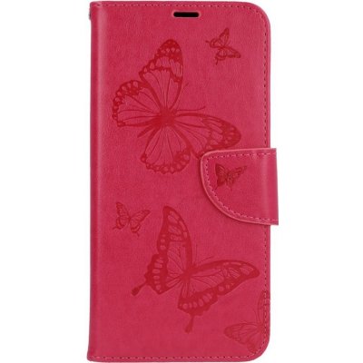 Pouzdro TopQ Xiaomi Redmi Note 10 knížkové Butterfly růžové