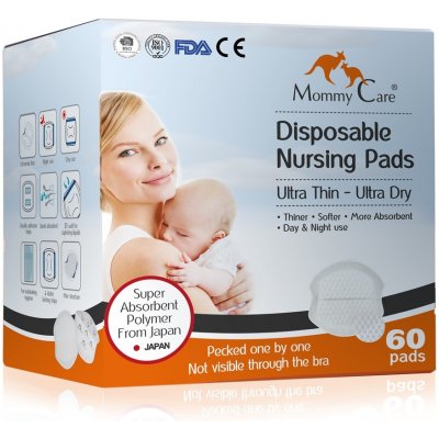 Mommy Care Nurshing Pads jednorázové vložky do podprsenky 60 ks – Hledejceny.cz