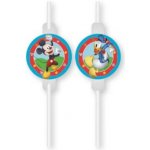 Procos EKO papírová brčka Mickey Mouse Rock the House 4 ks – Zboží Dáma
