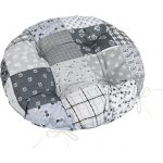 Bellatex Adéla prošívaný kulatý 40 cm Patchwork šedá – Zboží Dáma