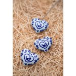 StehlikDesign brož Srdce Folklor modré 0172 – Zboží Mobilmania