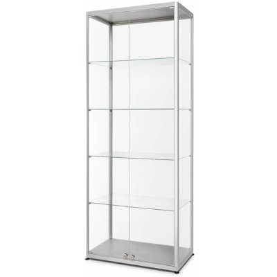 Jansen Display Skleněná uzamykatelná vitrína 80 x 40 x 200 cm – Zboží Živě