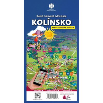 Kolínsko dětem - Ručně malovaná cyklomapa – Sleviste.cz