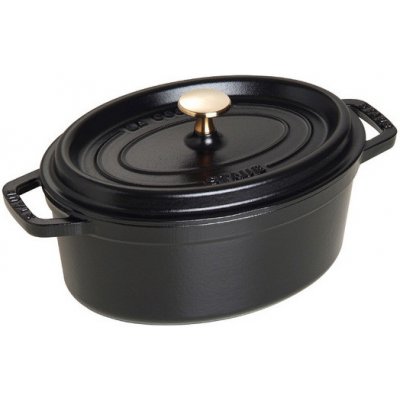 Staub La Cocotte hrnec oválný 23 cm 2,35 l černý – Zboží Mobilmania