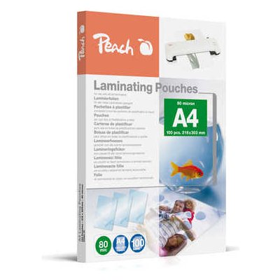 Peach PEACH Laminovací fólie A4 (216x303mm), 80mic, PP580-02, 100pck/BAL - 510361 – Sleviste.cz