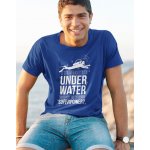 Bezvatriko Underwater Modrá Canvas pánské tričko s krátkým rukávem 1