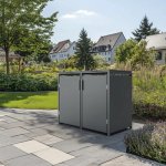 Konsta Kovový box 2x240l 132x80x116cm antracit – Zboží Dáma