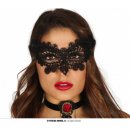 Karnevalový kostým Krajková maska černá