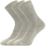 Boma Kleť Silné teplé ponožky 3 páry béžová – Zboží Mobilmania
