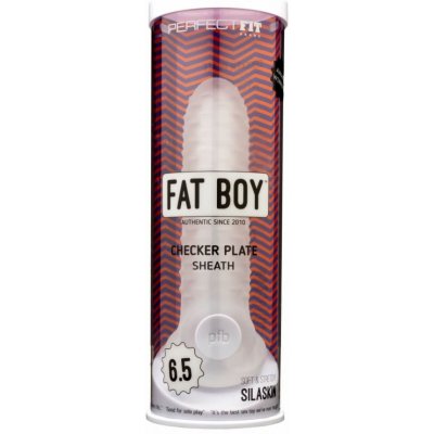 Fat Boy Checker Box - pouzdro na penis 17 cm - mléčně bílé – Zbozi.Blesk.cz