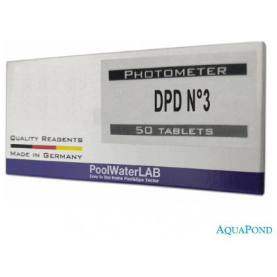 Aseko PoolLab 1.0. - DPD No.3, celkový chlór, 50 ks
