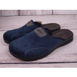 Inblu pánské pantofle papuče bačkory s koženou stélkou BG51 004 modré – Zbozi.Blesk.cz