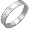 Prsteny Šperky eshop ocelový prsten Love & Kiss D9.12
