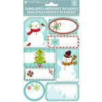 Anděl Samolepicí jmenovky na dárky 3D - s glitry - 8 ks - 1456 – Zboží Mobilmania