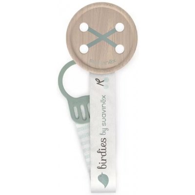 Suavinex klip na dudlík se stuhou Birdies zelená – Sleviste.cz