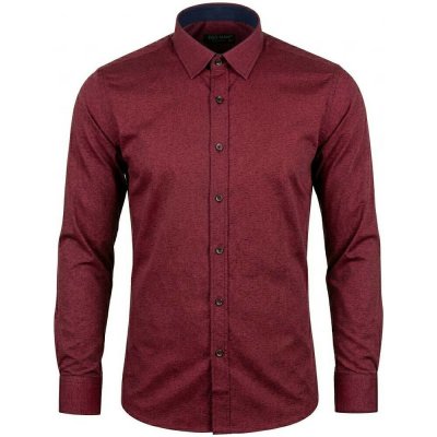 Ego man pánská košile regular fit EGB-514-1 bordó – Hledejceny.cz