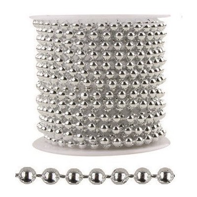 Anděl Dekorační plastový řetízek - stříbrný - 3 m - 2086 – Zboží Mobilmania