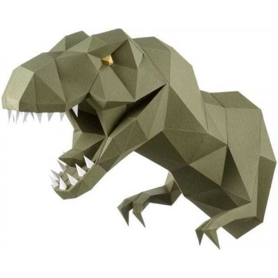 papírový model 3D dinosaurus zelený – Zbozi.Blesk.cz