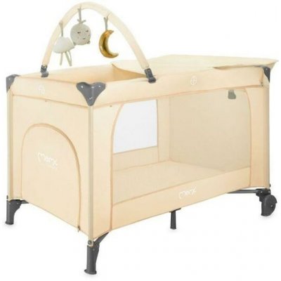 MoMi Cestovní postýlka BELOVE PLUS béžová – Zboží Mobilmania