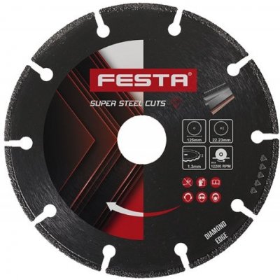 Festa Kotouč řezný diamantový segmentový kov a nerez 12 5 x 22.2 mm – Zboží Mobilmania