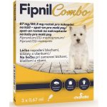 Fipnil Combo Spot-on Dog S 67 / 60,3 mg 3 x 0,67 ml – Hledejceny.cz