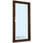 Kömmerling balkonové dveře 70 AD OS levé tmavý dub/bílá 90 x 230 cm oboustranná klika + FAB + hliníkový práh – Hledejceny.cz