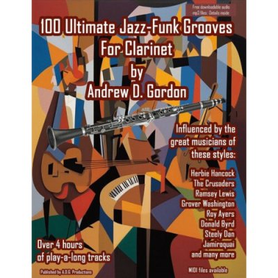 100 ultimate jazz-funk grooves noty na klarinet +audio – Zboží Dáma