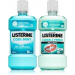 Listerine Duo Coolmint + Clean & Fresh 2 x 500 ml – Sleviste.cz