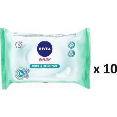 Nivea Baby čistící ubrousky sensitiv 10 x 63 ks