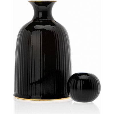 HowHomely Keramická karafa Kendi Black 1,2 l – Zboží Mobilmania