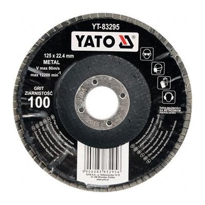 Yato Kotouč lamelový korundový 125 x 22,2 mm vypouklý brusný P80 YT-83294 – Zboží Mobilmania