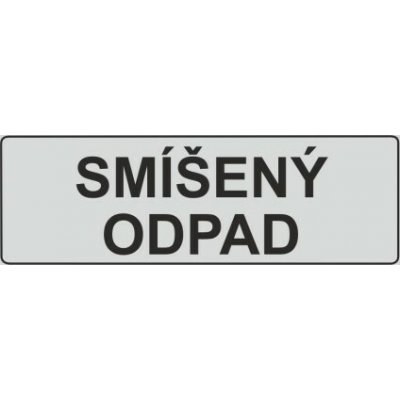 Traiva s.r.o Tříděný odpad Smíšený odpad Verze: Samolepka 290 x 100 mm tl. 0.1 mm - Kód: 02559 – Hledejceny.cz