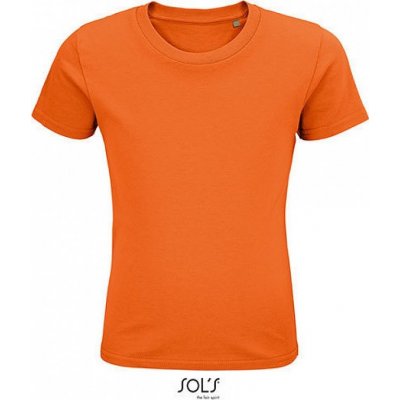 Sol's dětské tričko Pioneer z organické bavlny s přírodním enzymem 175 g/m Orange