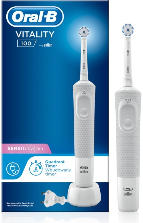 Oral-B Vitality 100 Sensi UltraThin White od 533 Kč - Heureka.cz