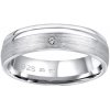 Prsteny SILVEGO Snubní stříbrný prsten Amora v provedení se zirkonem pro ženy QRALP130W